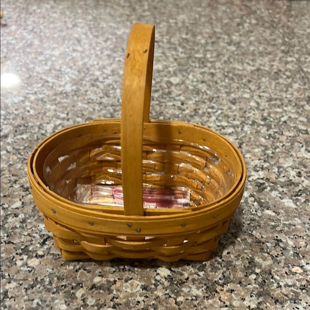 Handcrafted Tan Woven Basket